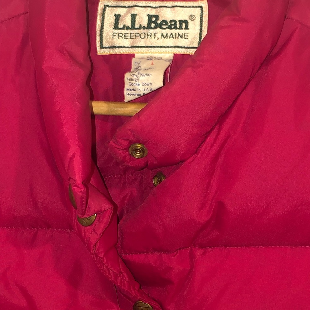 L.L.Bean Goose Down Vest Women’s Large - Picture 4 of 6